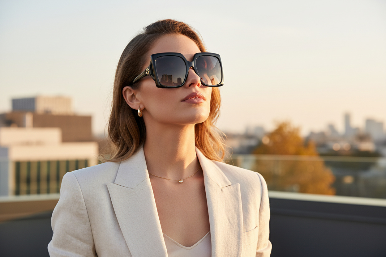 Vista frontale Gucci GG0876SA (001)