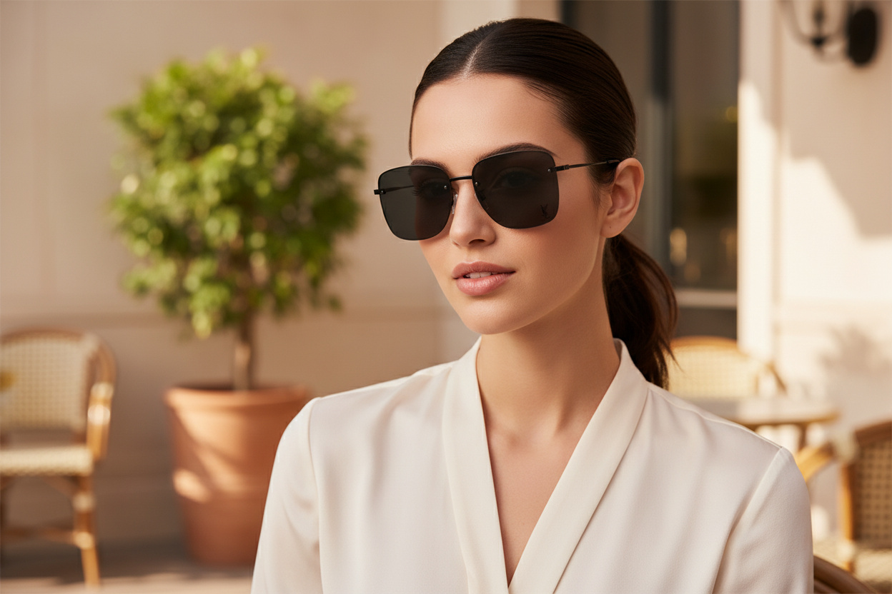 Vista frontale Saint Laurent SL 312 M (001)