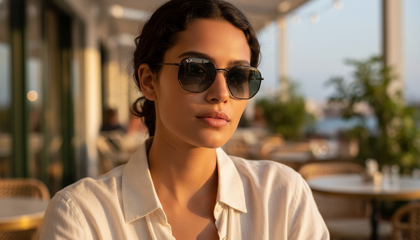 Vista frontale Ray-Ban HEXAGONAL (RB3548 - 002/71)