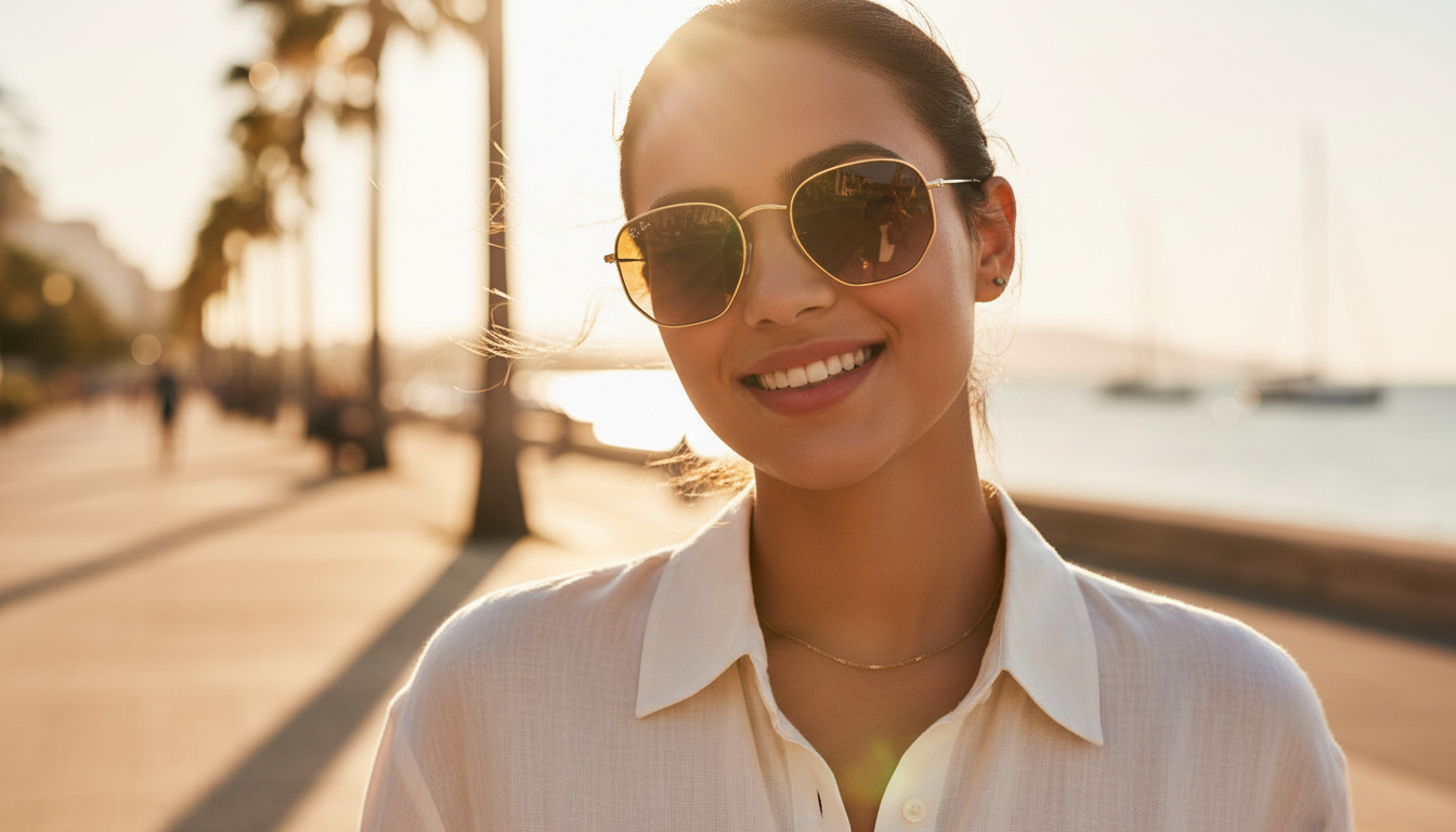 Vista frontale Ray-Ban HEXAGONAL (RB3548 - 001/51)
