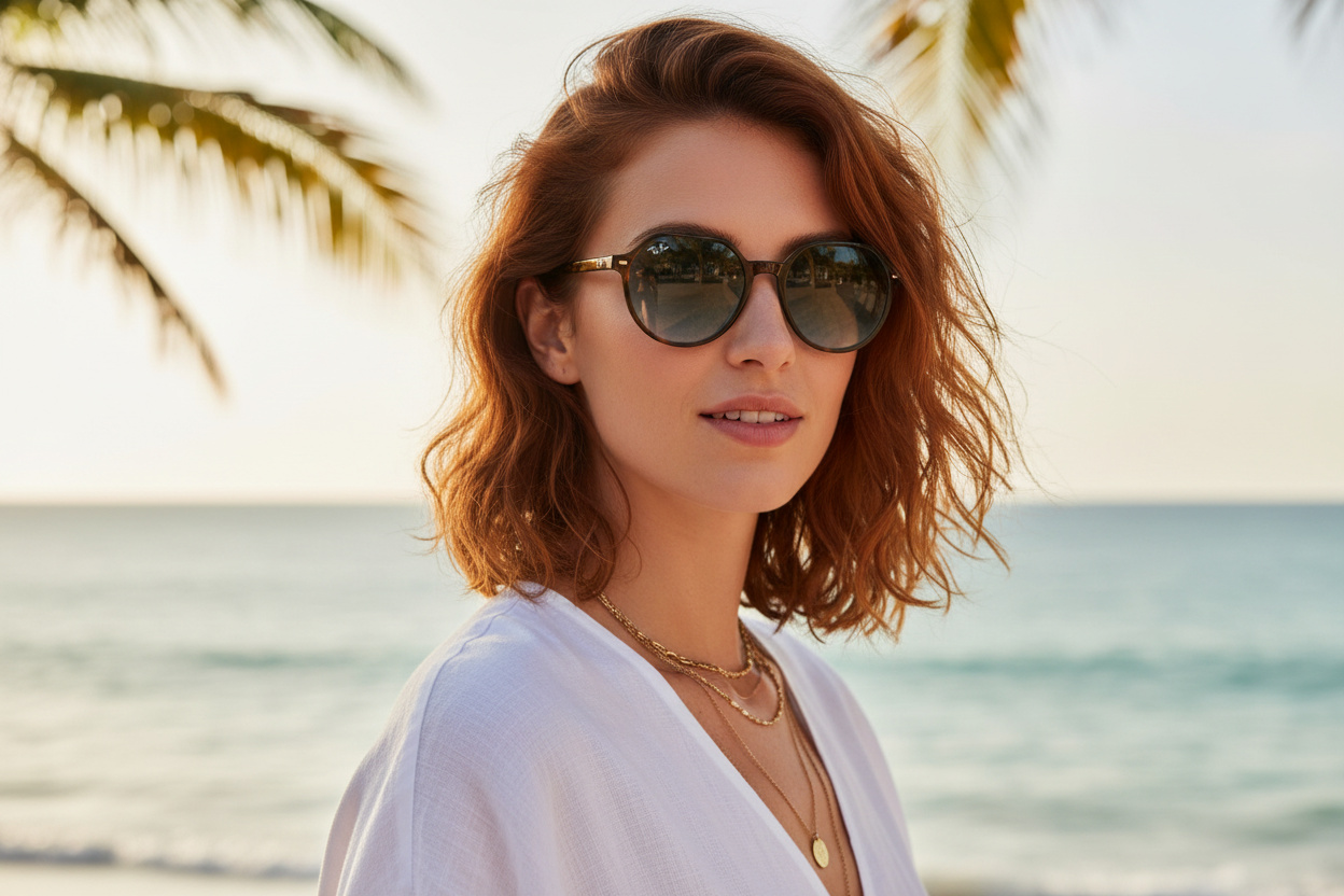 Vista frontale Ray-Ban THALIA (RB2195 - 13163M)