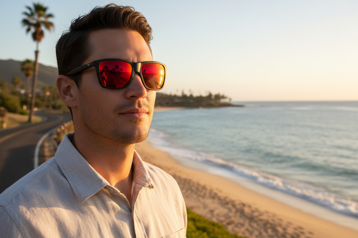 Vista frontale Maui Jim Cruzem (RM864-02A)