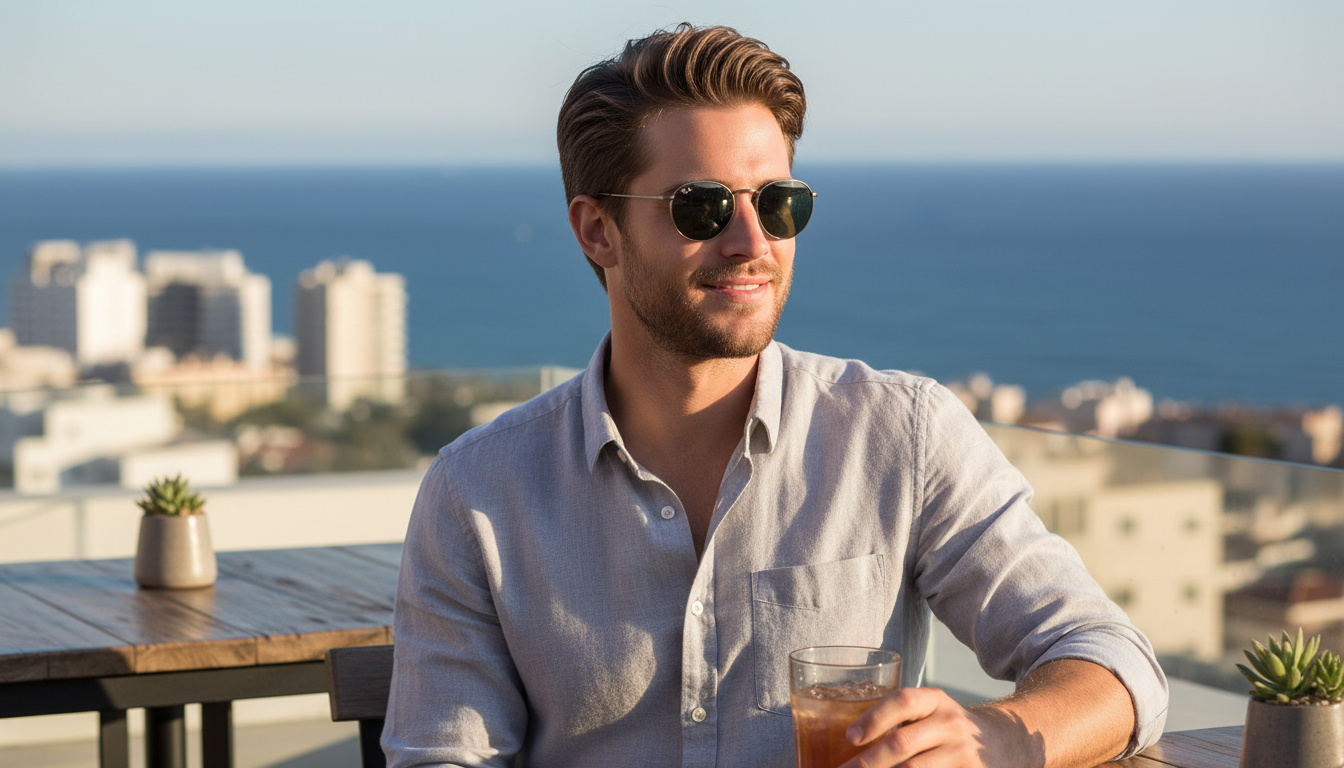 Vista frontale Ray-Ban ROUND METAL (RB3447 - 9229B1)