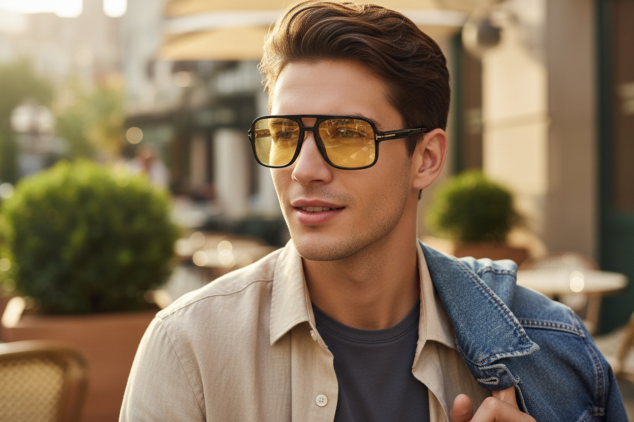 Vista frontale Tom Ford FALCONER-02 (FT0884 - 01E)