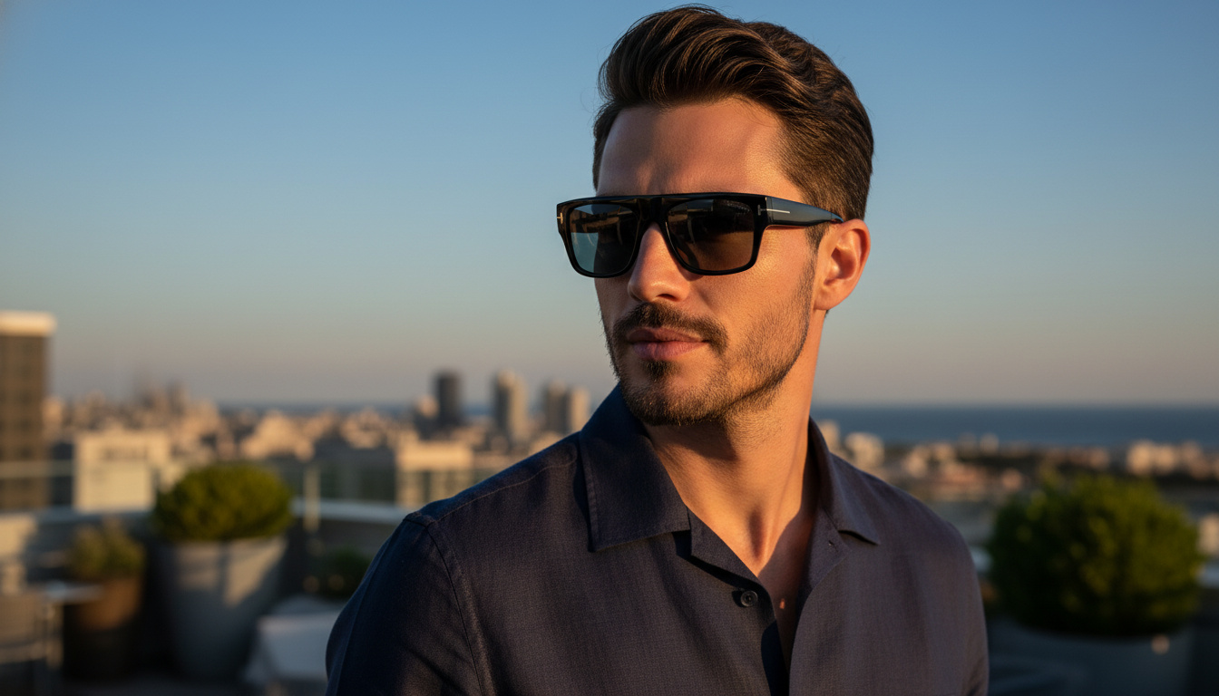 Vista frontale Tom Ford DUNNING-02 (FT0907 - 01V)