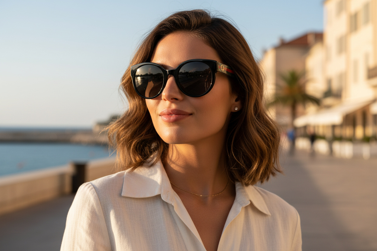Vista frontale Gucci GG0035SN (002)