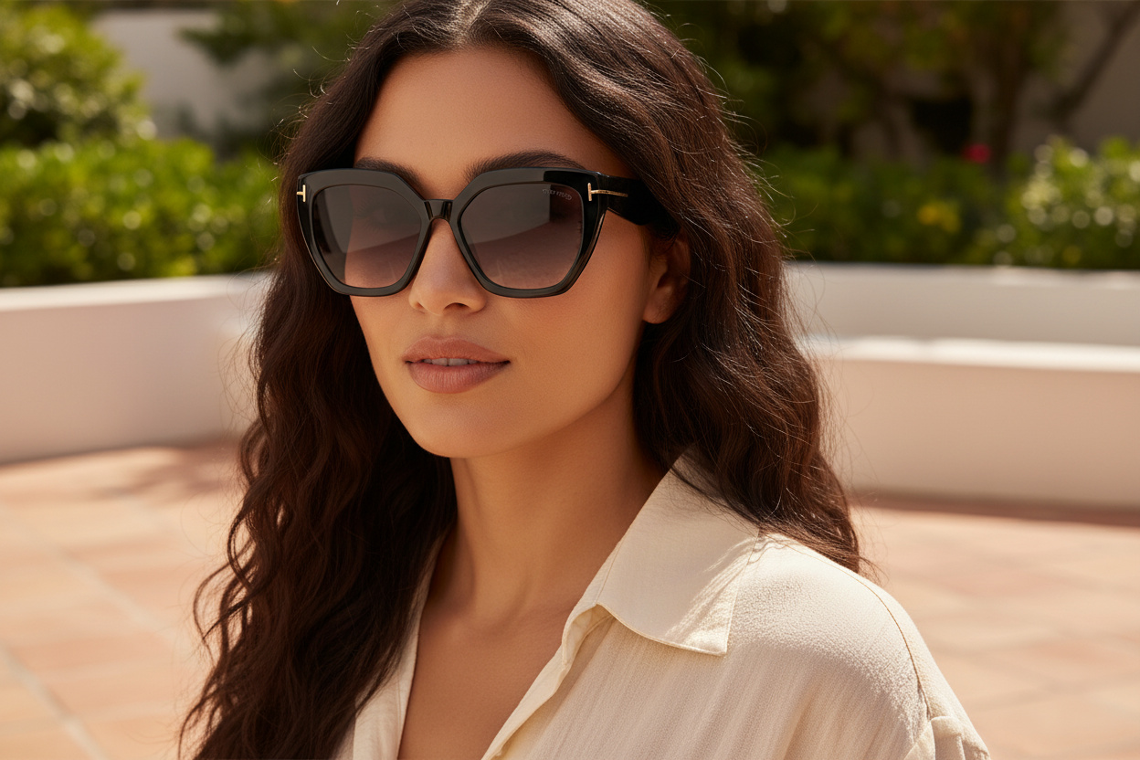 Vista frontale Tom Ford PHOEBE (FT0939 - 01B)