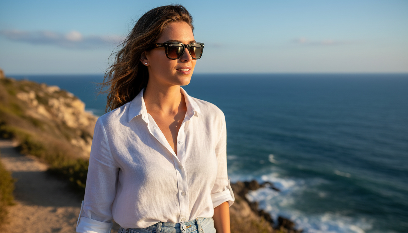 Vista frontale Ray-Ban FOLDING WAYFARER (RB4105 - 710/51)