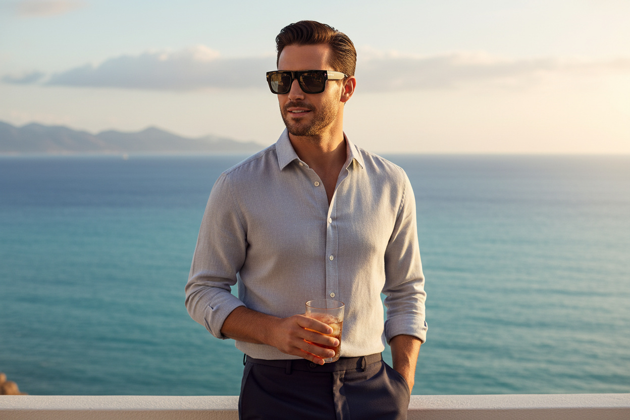 Vista frontale Tom Ford FAUSTO (FT0711-N - 02A)