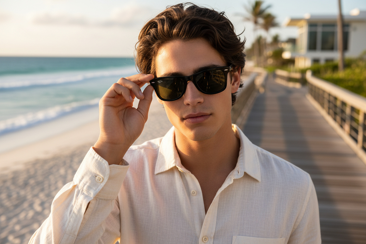 Vista frontale Ray-Ban WAYFARER (RB2140 - 135831)