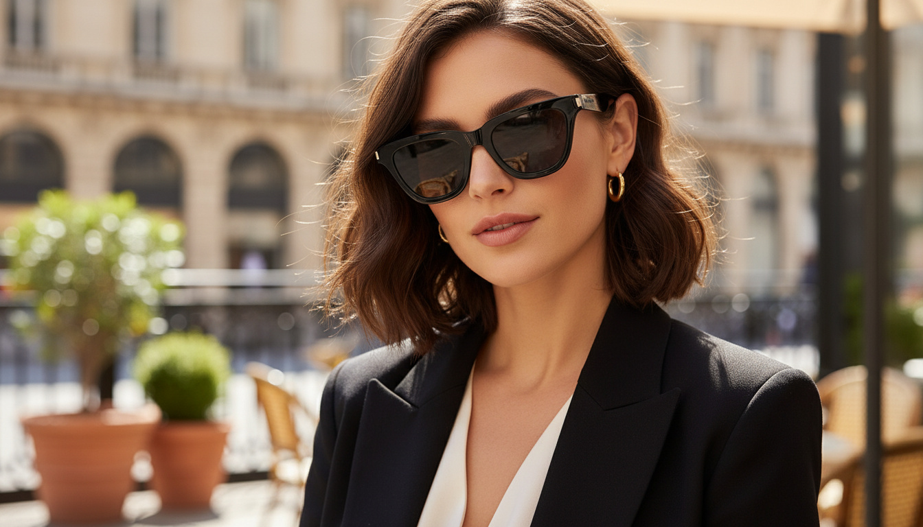 Vista frontale Saint Laurent SL 462 SULPICE (001)