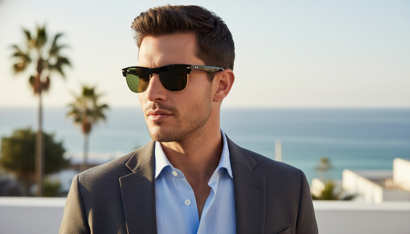 Vista frontale Ray-Ban CLUBMASTER OVERSIZED (RB4175 - 877)