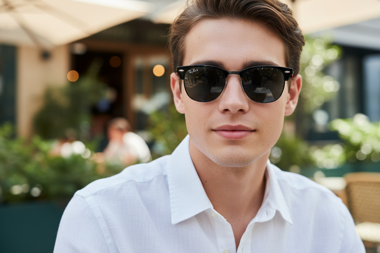 Vista frontale Ray-Ban CLUBMASTER (RB3016 - 1367B1)