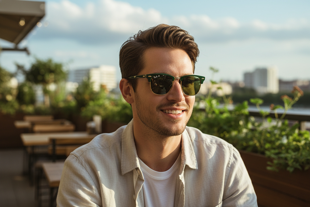 Vista frontale Ray-Ban CLUBMASTER (RB3016 - 1368G4)
