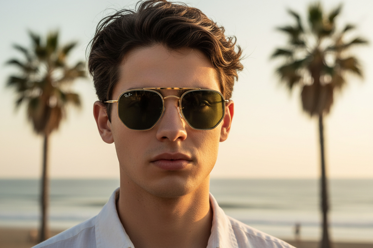 Vista frontale Ray-Ban THE MARSHAL II (RB3648M - 923931)