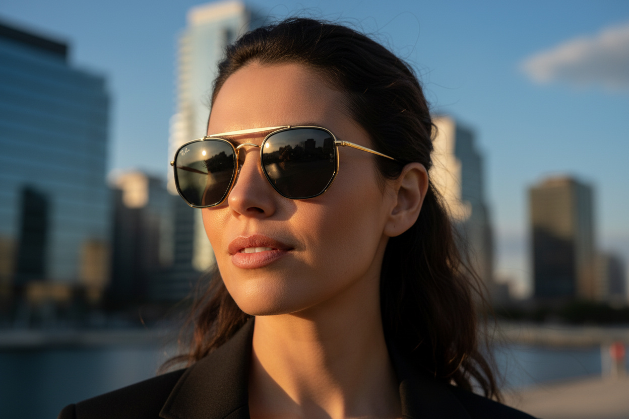 Vista frontale Ray-Ban THE MARSHAL II (RB3648M - 9240B1)