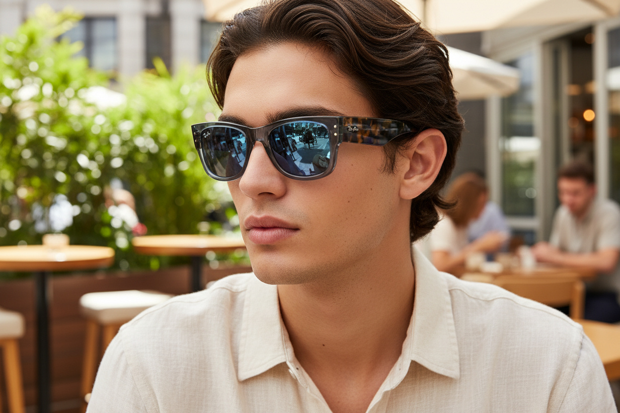 Vista frontale Ray-Ban MEGA WAYFARER (RB0840S - 6638O4)