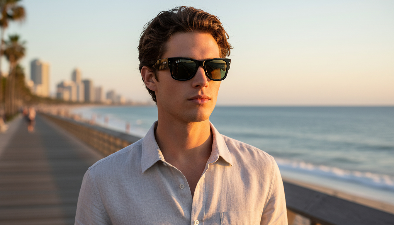 Vista frontale Ray-Ban MEGA WAYFARER (RB0840S - 901/58)