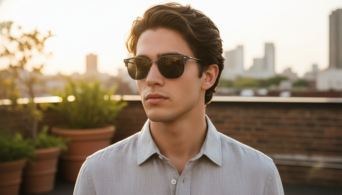 Vista frontale Ray-Ban NEW CLUBMASTER (RB4416 - 6653B1)