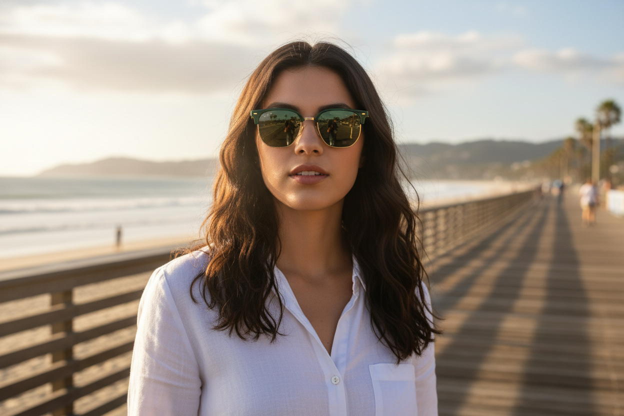 Vista frontale Ray-Ban NEW CLUBMASTER (RB4416 - 6655G4)