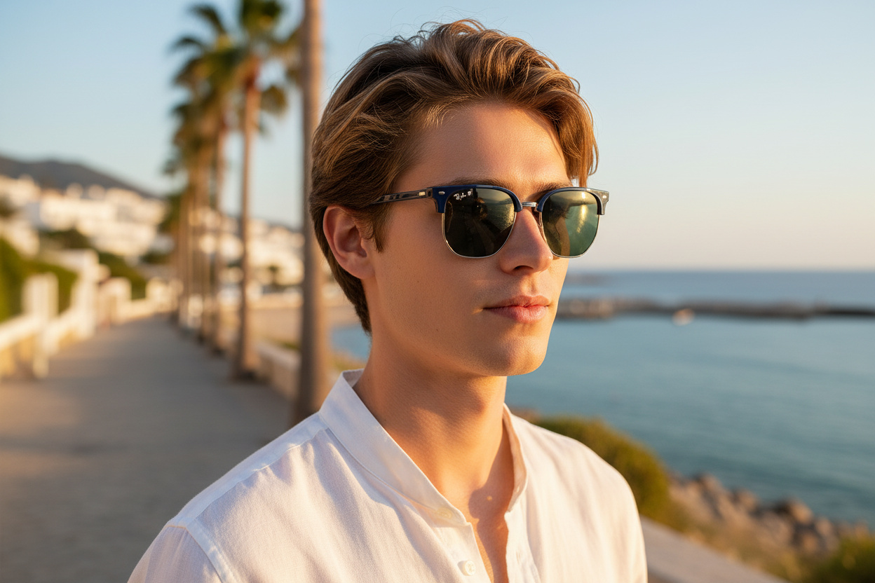 Vista frontale Ray-Ban NEW CLUBMASTER (RB4416 - 6656G6)
