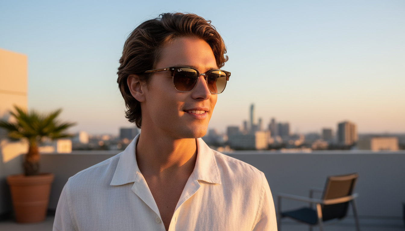 Vista frontale Ray-Ban NEW CLUBMASTER (RB4416 - 710/51)