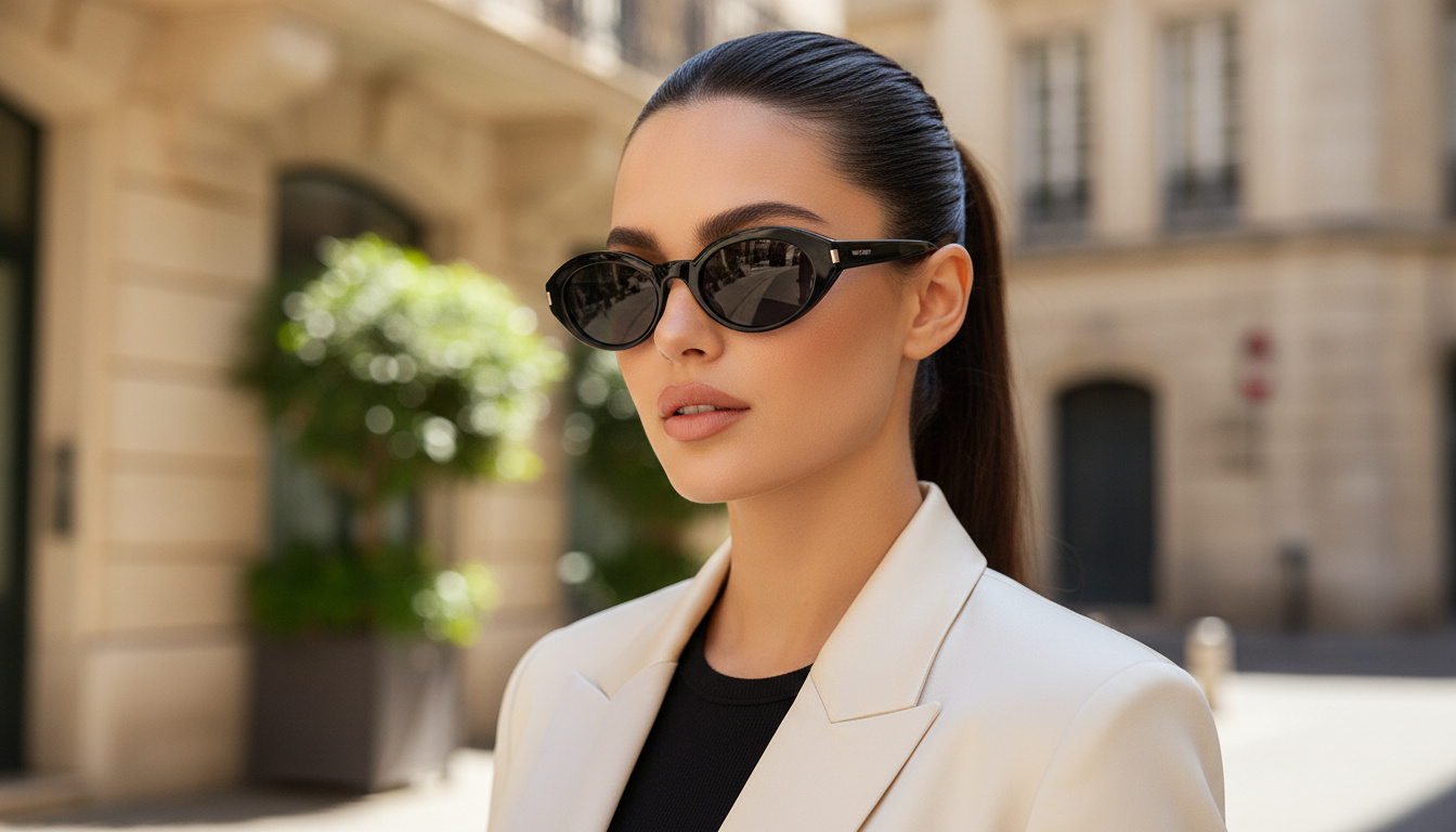 Vista frontale Saint Laurent SL 567 (001)