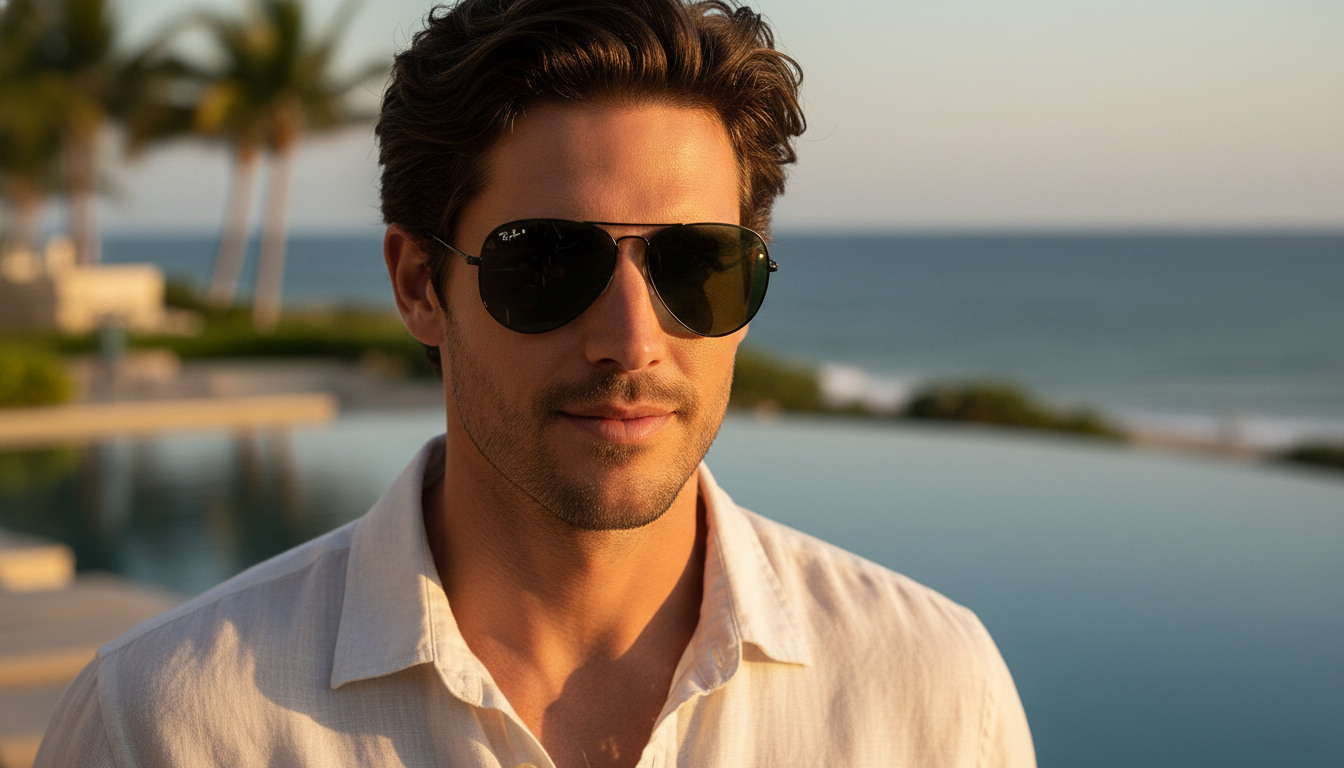 Vista frontale Ray-Ban AVIATOR LARGE METAL (RB3025 - W0879)