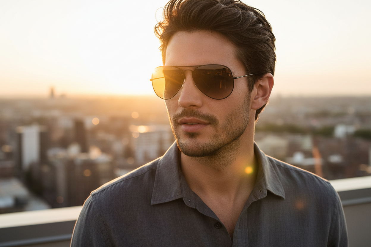 Vista frontale Ray-Ban AVIATOR LARGE METAL (RB3025 - 002/51)