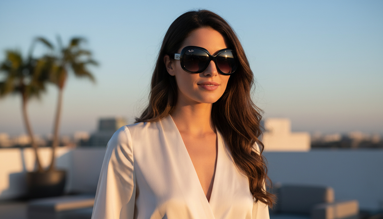 Vista frontale Ray-Ban JACKIE OHH II (RB4098 - 601/8G)