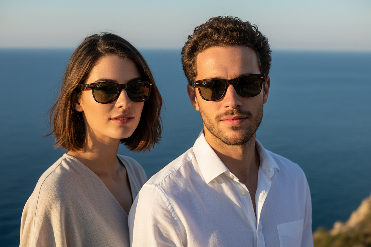 Vista frontale Ray-Ban NEW WAYFARER (RB2132 - 865/B1)