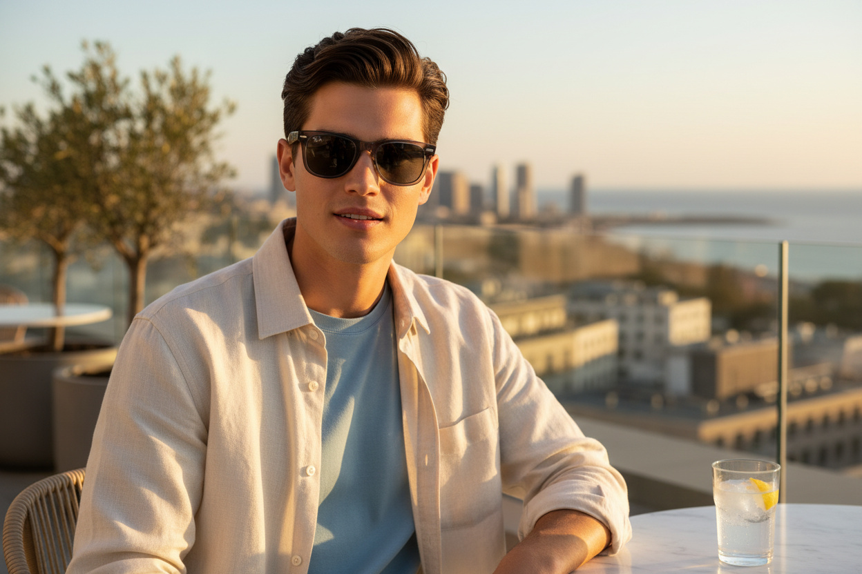 Vista frontale Ray-Ban WAYFARER (RB2140 - 1355R5)