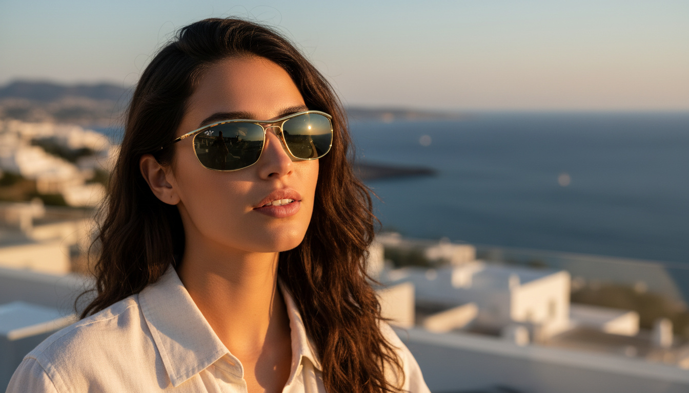 Vista frontale Ray-Ban OLYMPIAN I DELUXE (RB3119M - 001/56)