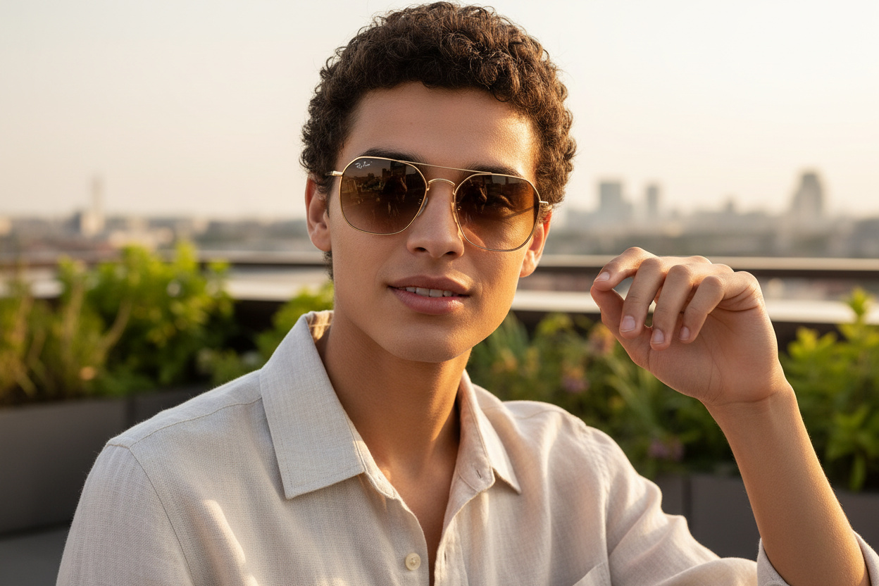 Vista frontale Ray-Ban JIM (RB3694 - 001/51)