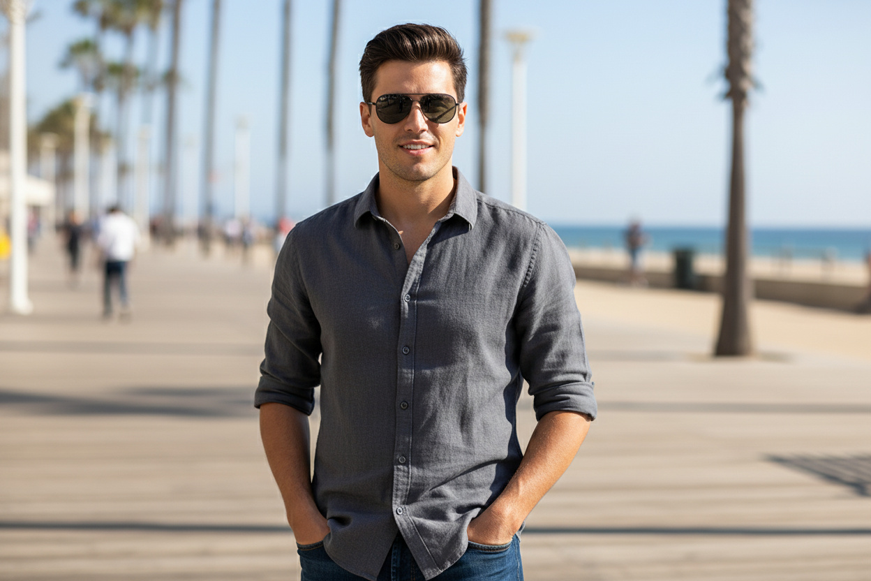 Vista frontale Ray-Ban AVIATOR REVERSE (RBR0101S - 002/GR)