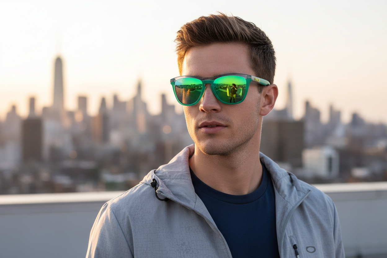 Vista frontale Oakley FROGSKINS RANGE (OO9284 - 928406)
