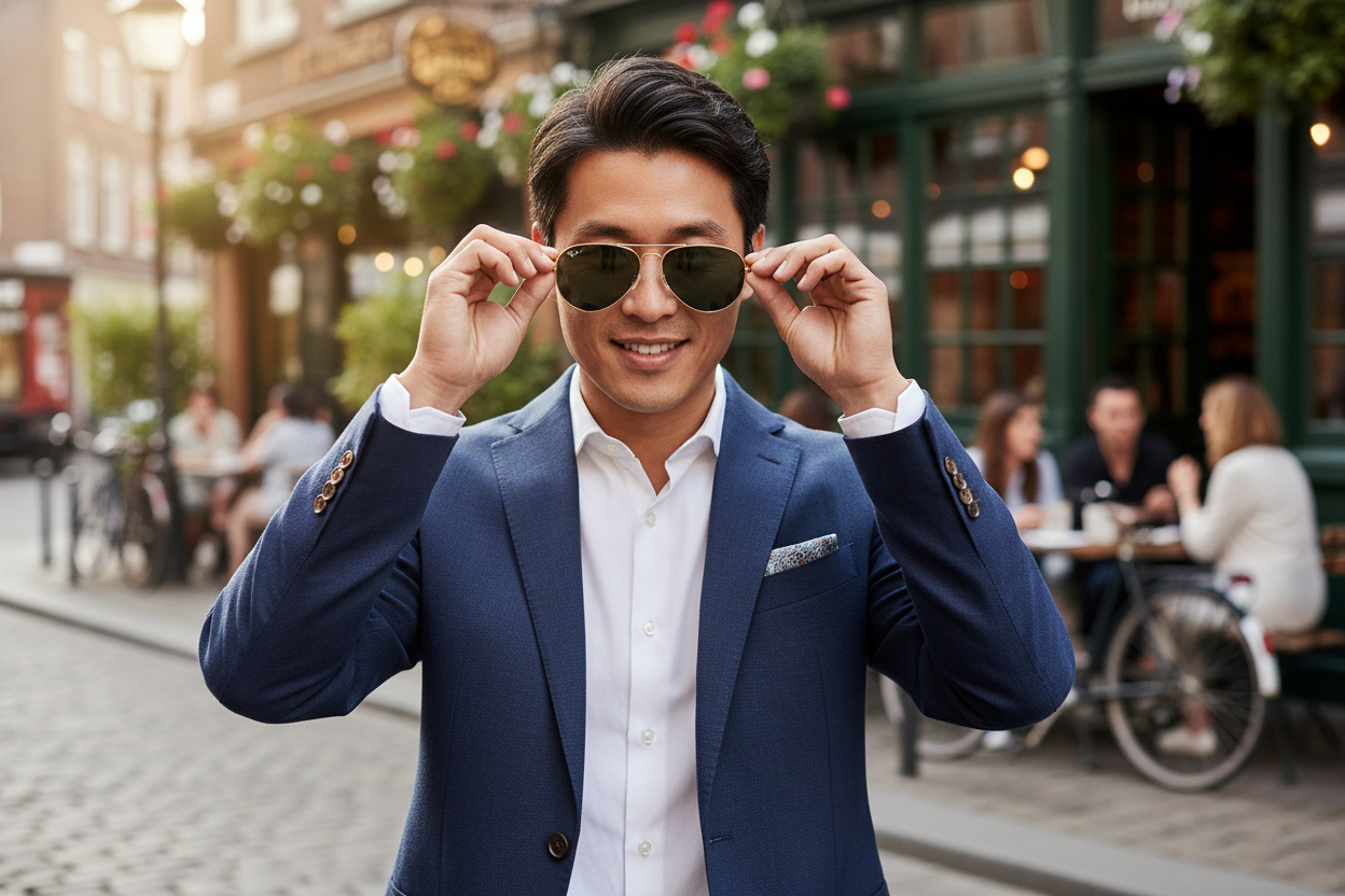 Vista frontale Ray-Ban OLD AVIATOR (RB3825 - 001/31)