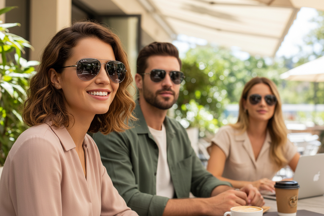 Vista frontale Ray-Ban OLD AVIATOR (RB3825 - 004/78)