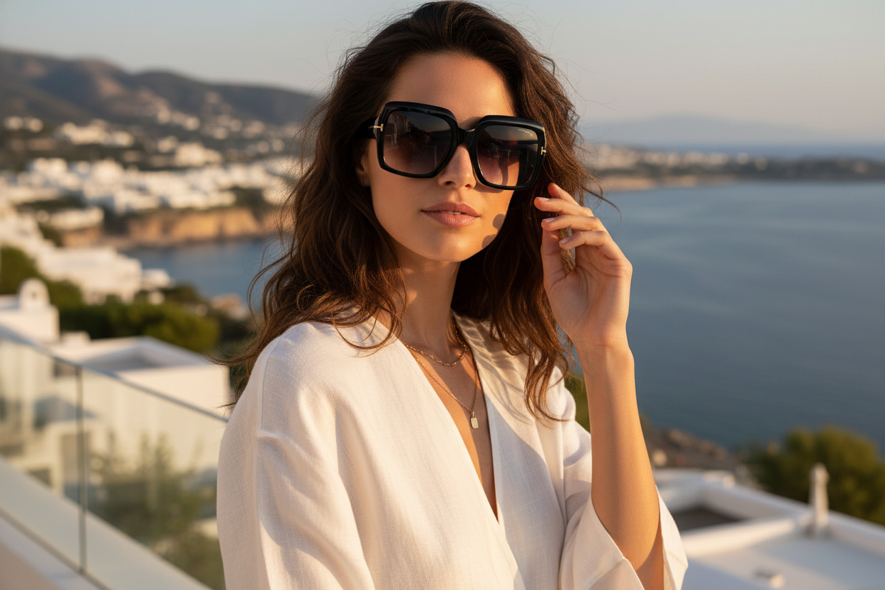 Vista frontale Tom Ford KAYA (FT1082 - 01B)