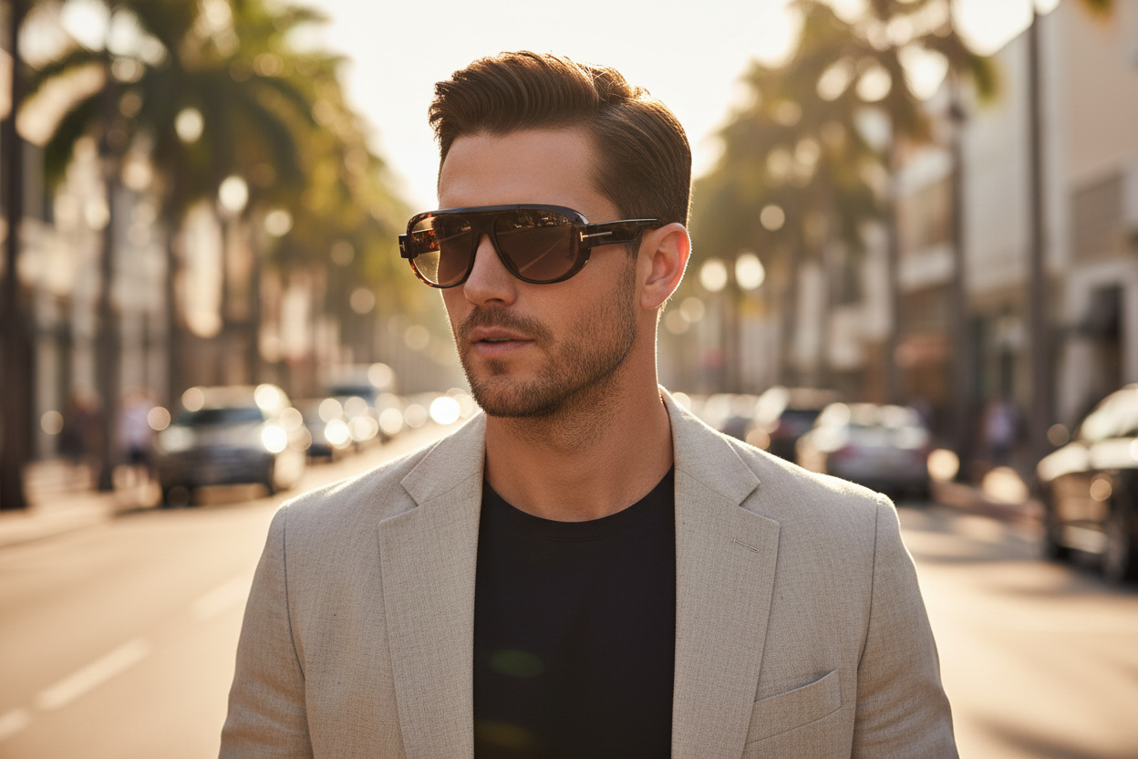 Vista frontale Tom Ford BLAKE-02 (FT1102 - 52E)