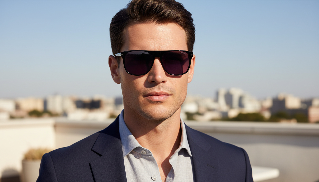 Vista frontale Tom Ford LIONEL-02 (FT1105 - 01A)