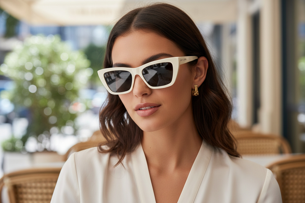Vista frontale Saint Laurent SL 276 MICA (056)