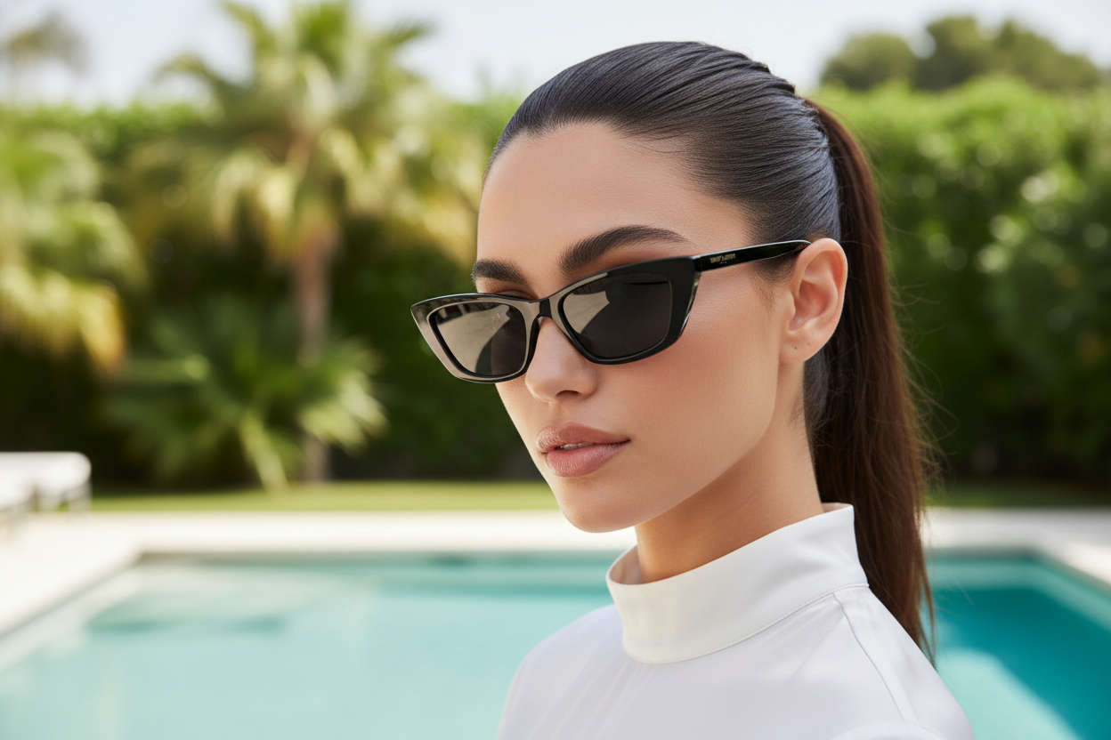 Vista frontale Saint Laurent SL 277 (009)