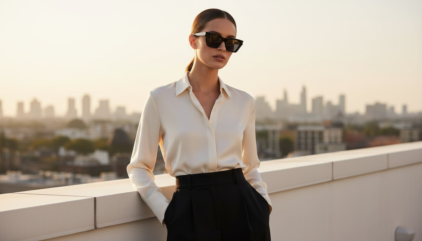 Vista frontale Saint Laurent SL 633 CALISTA (001)