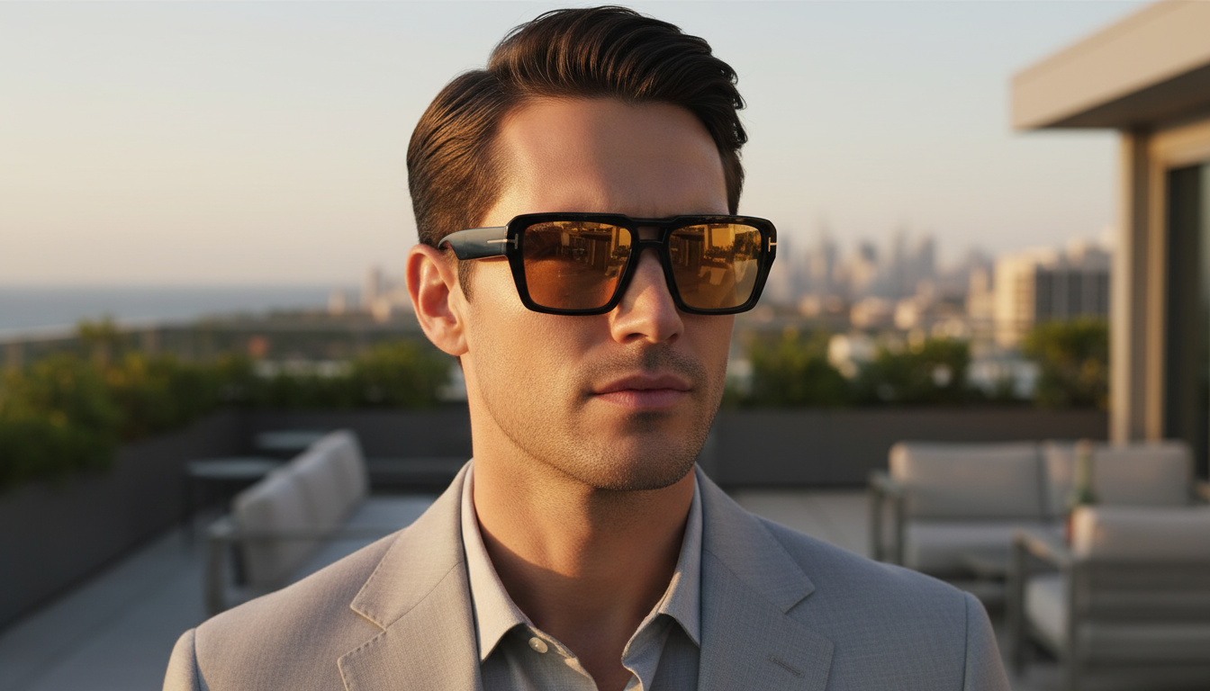 Vista frontale Tom Ford REDFORD (FT1153 - 01E)