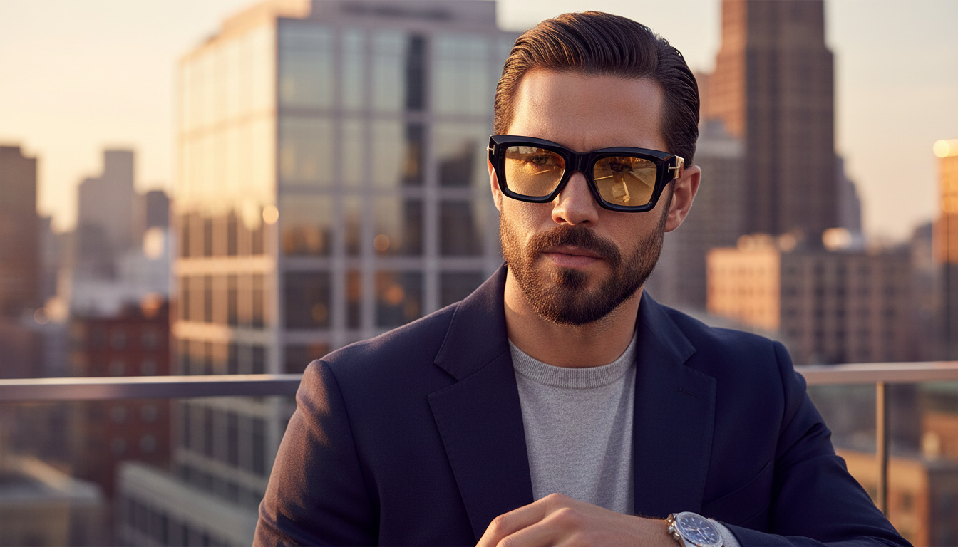 Vista frontale Tom Ford ILIAS (FT1154 - 01E)