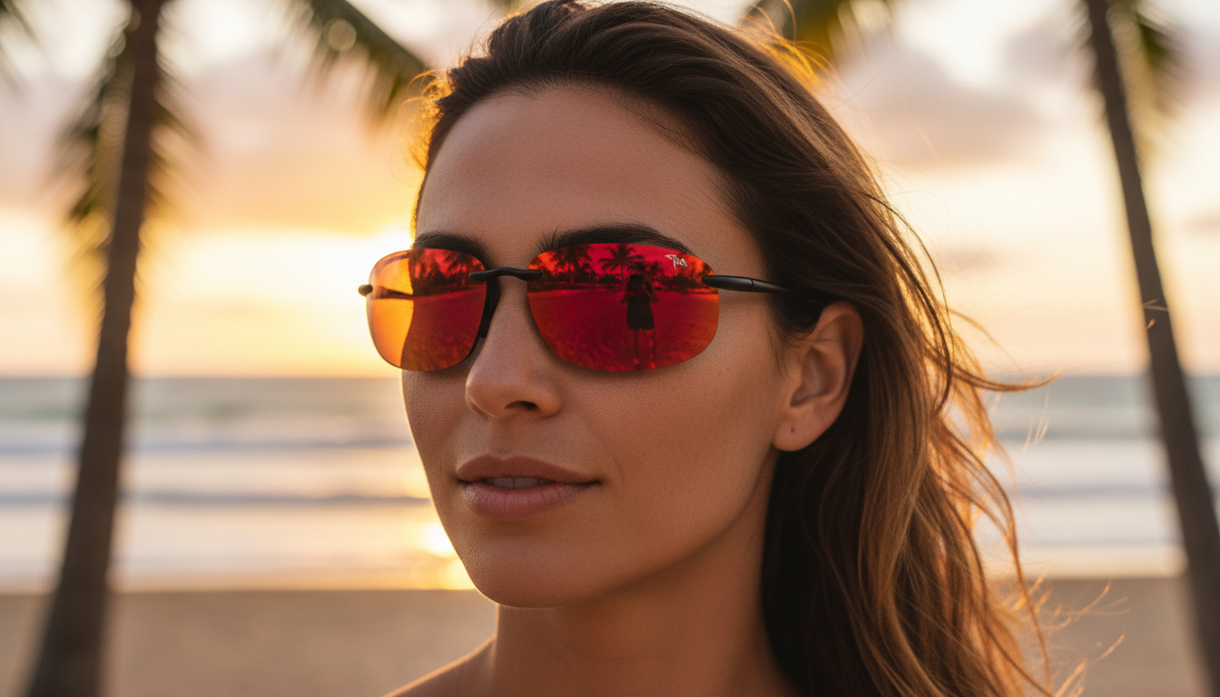 Vista frontale Maui Jim Hookipa Xlarge (RM456-02A)
