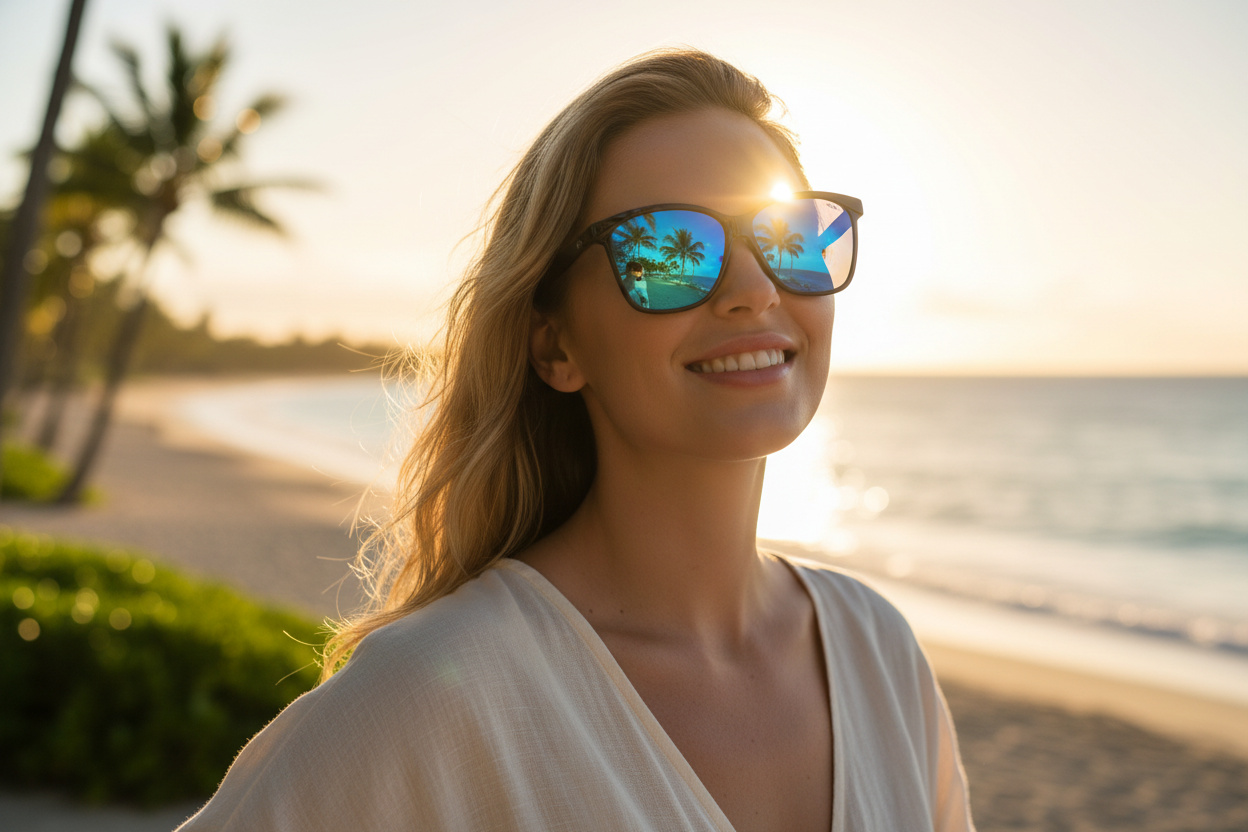 Vista frontale Maui Jim Liquid Sunshine (B601-03)