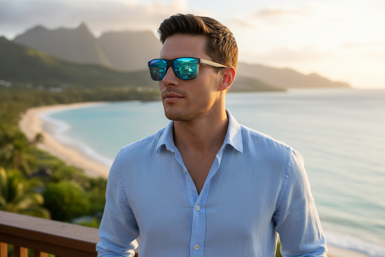 Vista frontale Maui Jim Pailolo (B603-03)