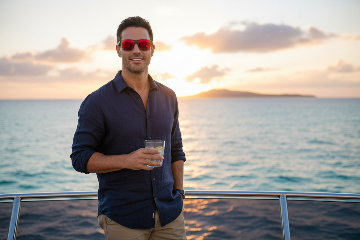 Vista frontale Maui Jim Pailolo (RM603-14)